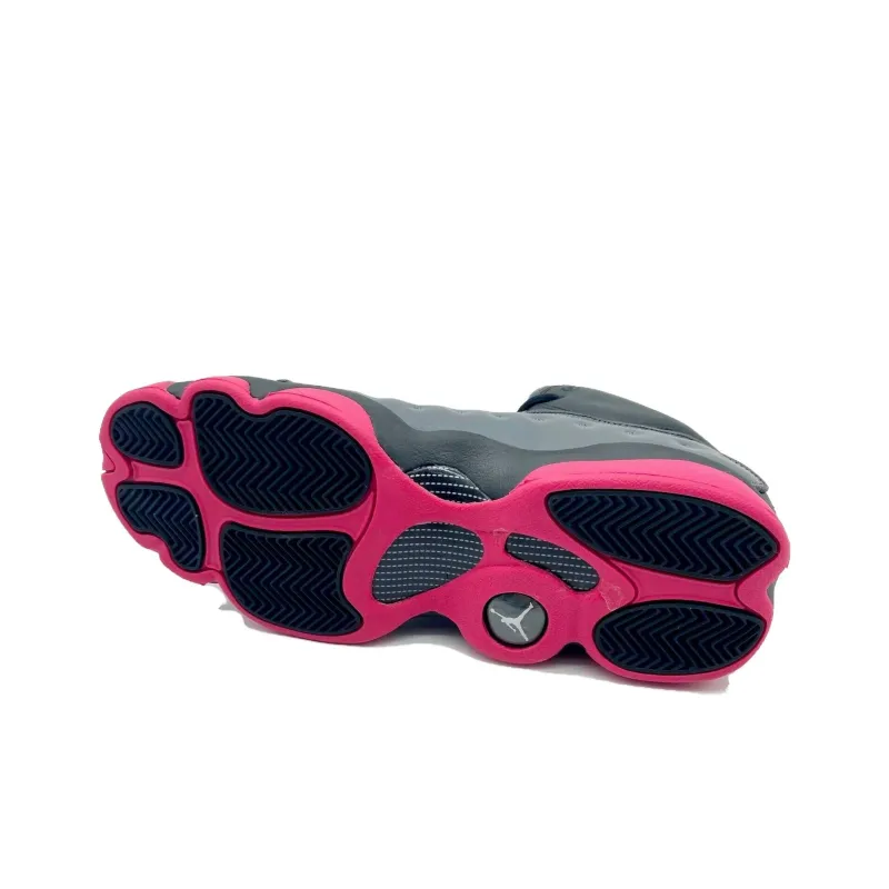 Jordan Jumpman Team II Mid Top Children's Basketball Shoes Black Gray Pink Unisex-4