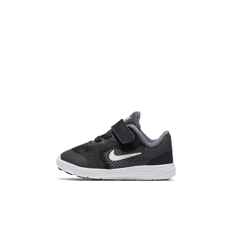 Nike REVOLUTION 3 Low Top Toddler Shoes Black Gray Infant And Toddler-0