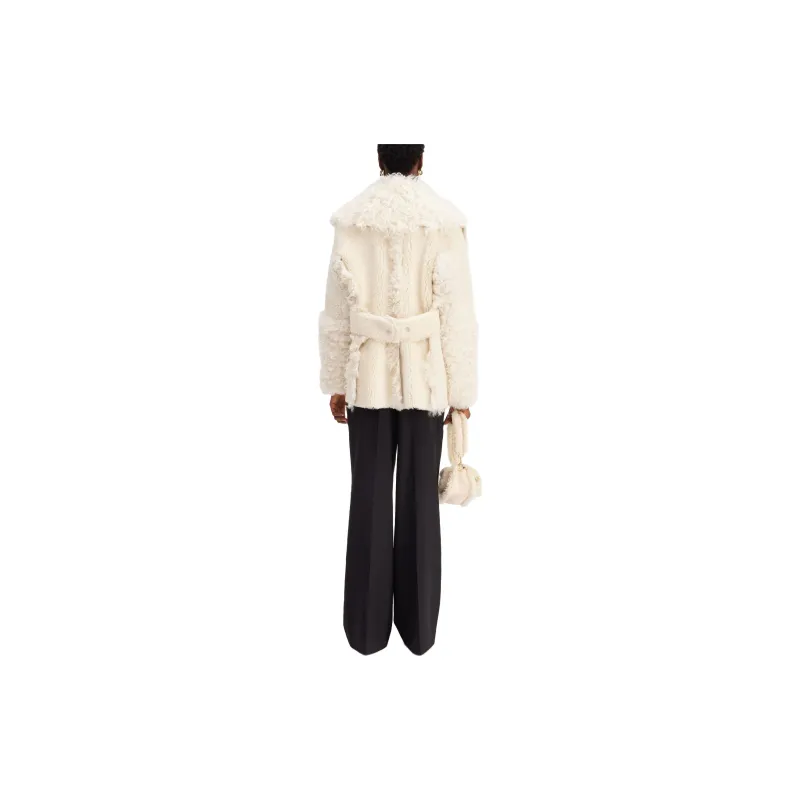 Jacquemus Coats Women's Gray White-2