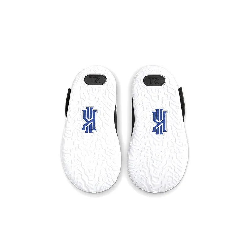 Nike Kyrie 7 Mid Top Basketball Shoes Black White Infant And Toddler-5