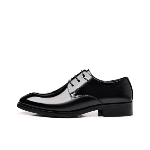 Romon Dress Shoes Men Low Top Black