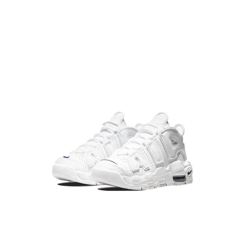Nike Air More Uptempo White Navy Swoosh PS-2