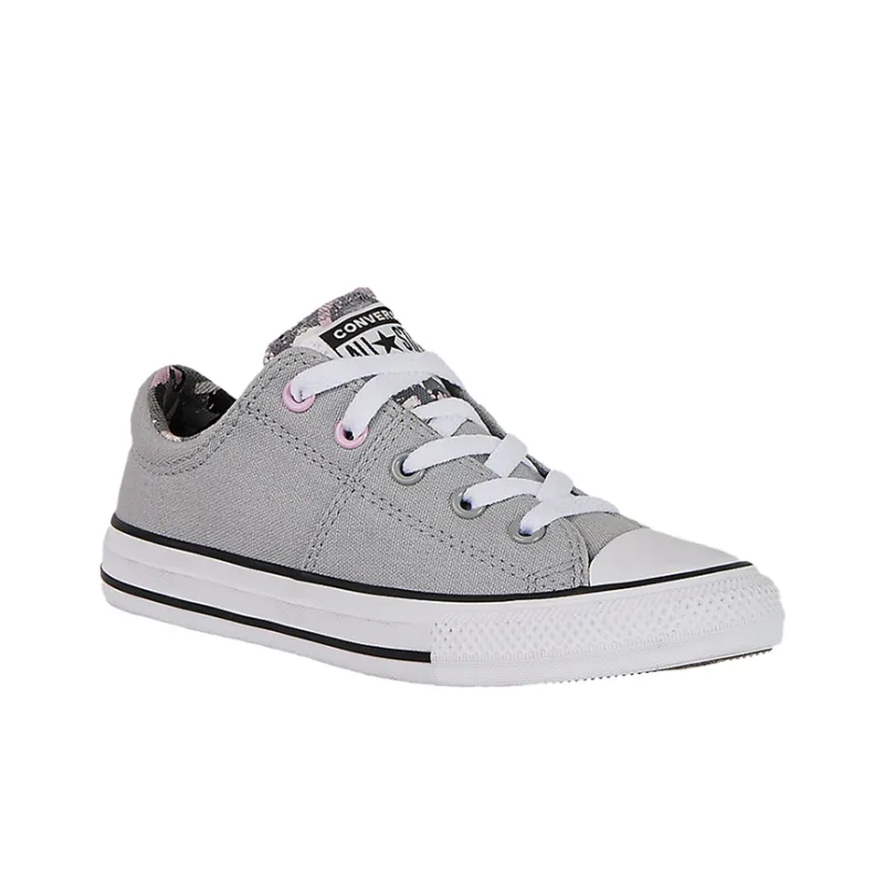Converse Chuck Taylor All Star OX Anti Slip Wear Resistant Low Top Kids Canvas Shoes Gray Teenagers-2