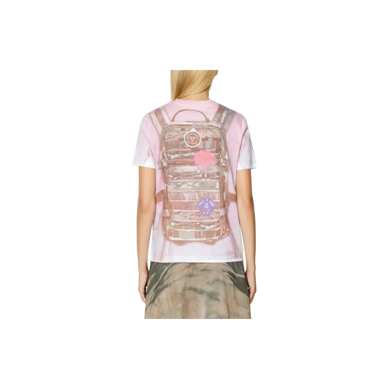 DIESEL T-Shirts Women's Pink-3