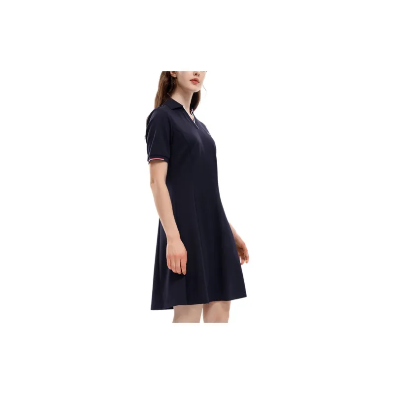 FILA Short Sleeved Dresses Women's Navy Blue-3