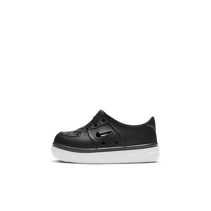 Nike Air Force 1 Low Top Skateboard Shoes Black Infant And Toddler-0