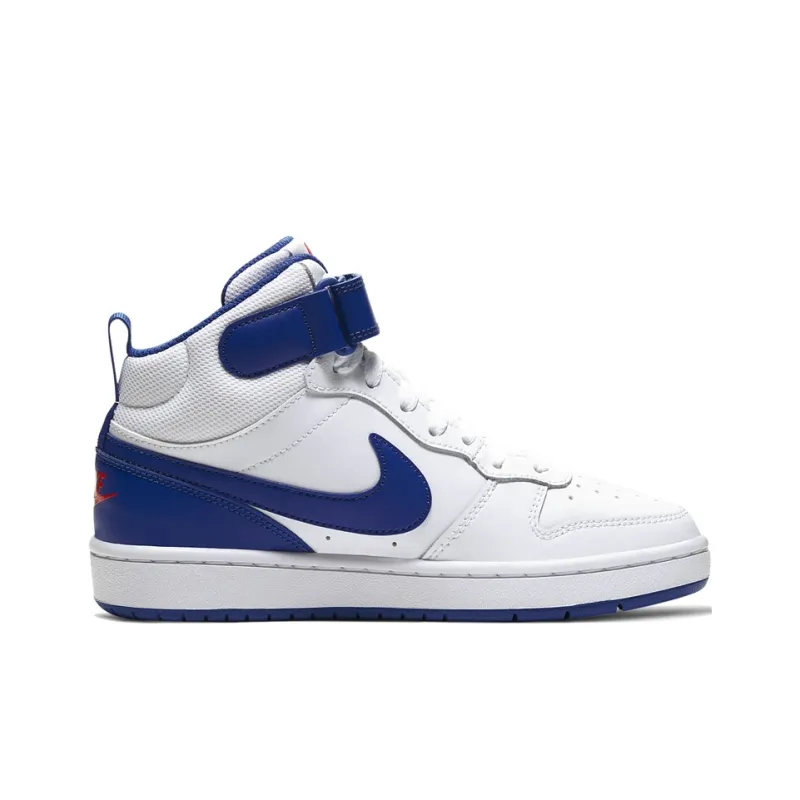 Nike Court Borough Mid 2 White Game Royal GS-1