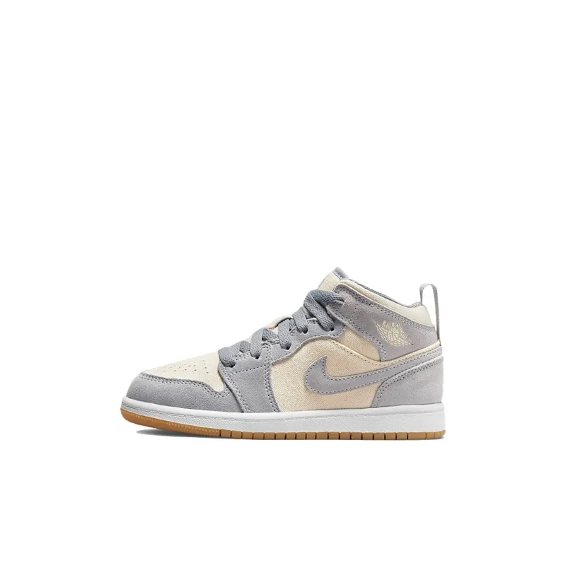 Jordan 1 Mid SE Coconut Milk Particle Grey PS-0