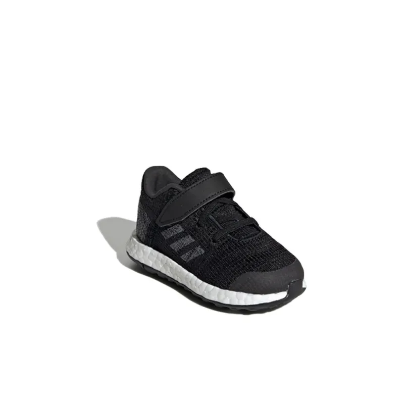 Adidas Pureboost Go El I Slip-Resistant Low-Top Toddler Shoes Black White Infant And Toddler-2