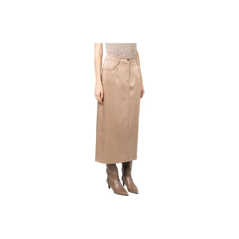 Brunello Cucinelli Straight cut Midi Skirt-3