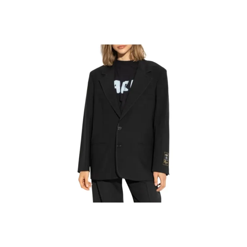 MARNI Logo Patch Single Breasted Blazer-2