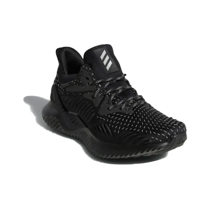 Adidas J Slip-Resistant Low-Top Kids' Running Shoes Black Teenagers-2