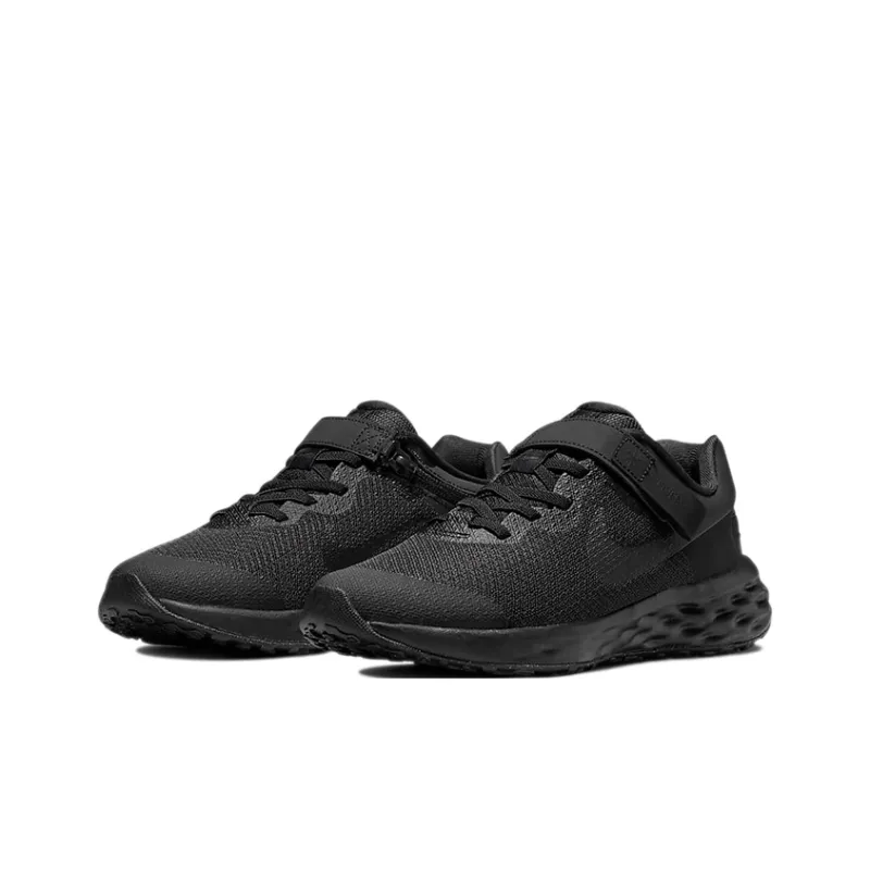 Nike REVOLUTION 6 Low Top Kids' Running Shoes Black Teenagers-2