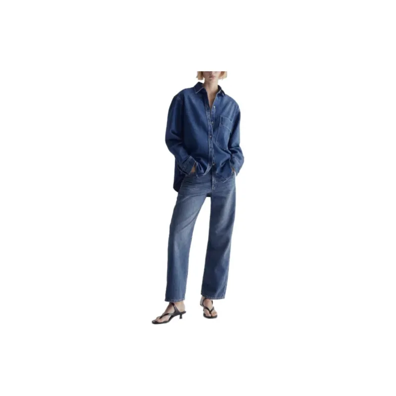 Massimo Dutti Shirts Women's Denim Blue-3