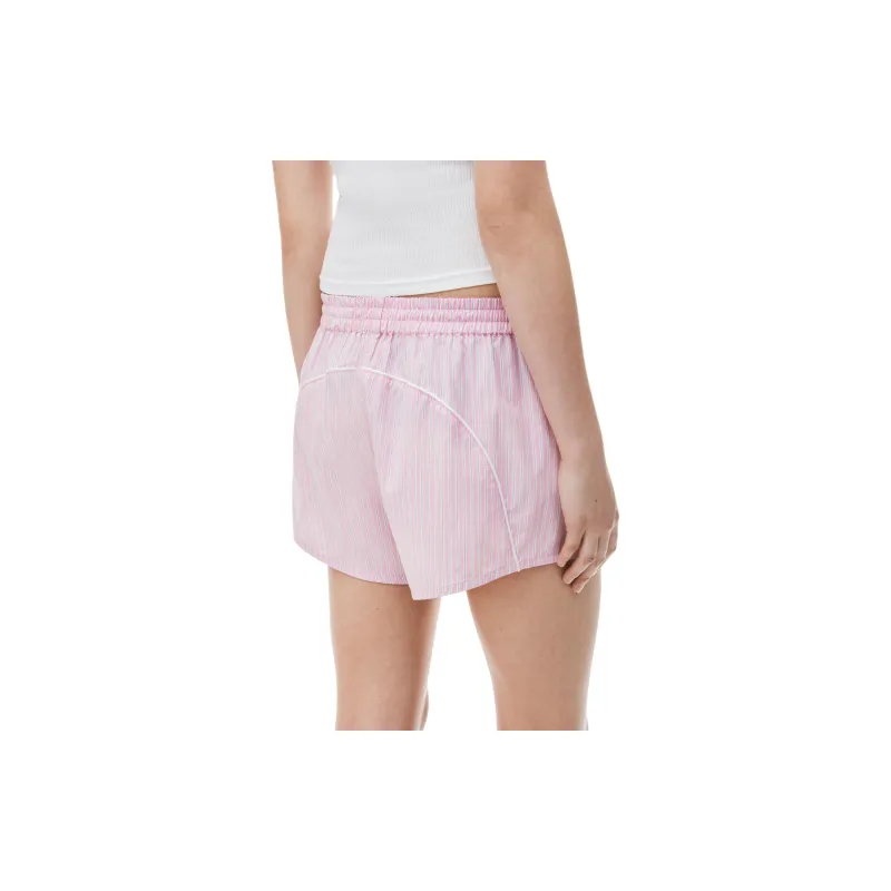 Alexander Wang Logo embroidered Striped Shorts-4
