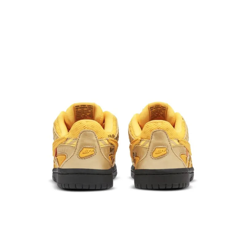 Nike Air Rubber Dunk Off-White University Gold PS-4