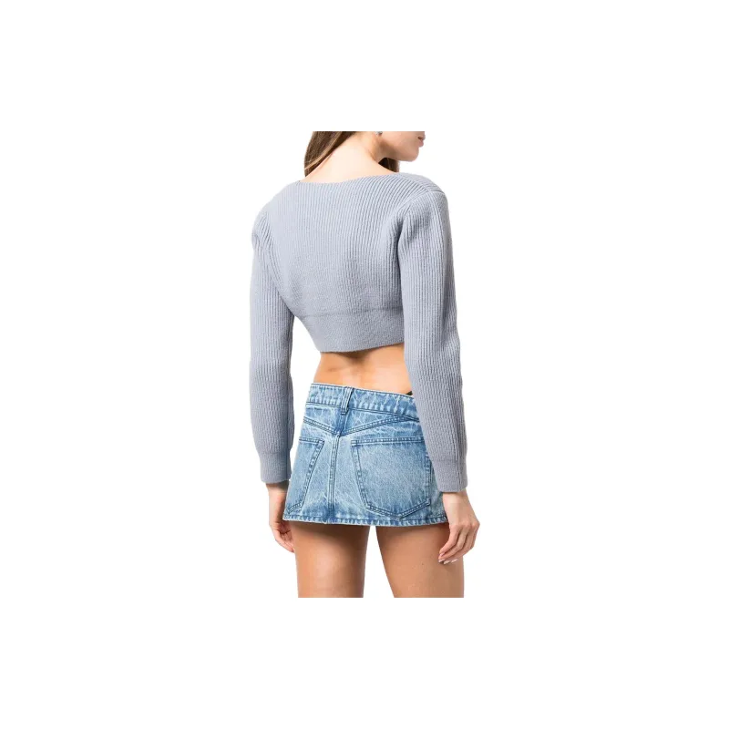 Alexander Wang Ribbed knit Cropped Cardigan-2