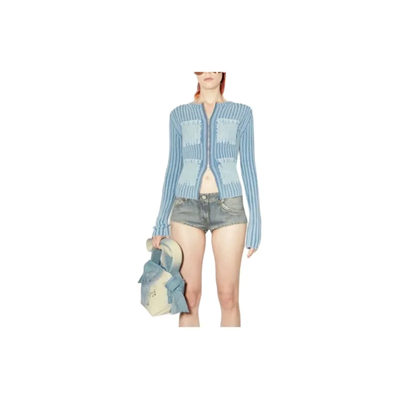 Acne Studios SS24 Knitwear Women's Dusty Blue-1