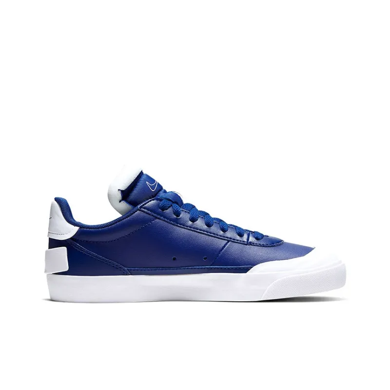 Nike Drop Type PRM Low Top Kids' Skateboarding Shoes Blue White Teenagers-1