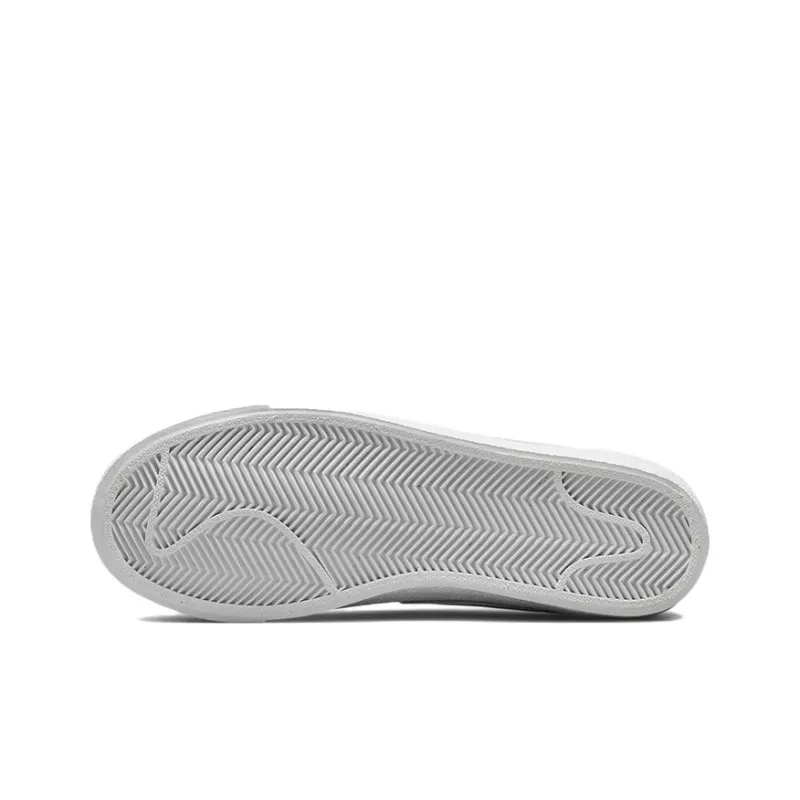 Nike Blazer Anti Slip Wear Resistant Low Top Kids' Skateboarding Shoes White Unisex-5
