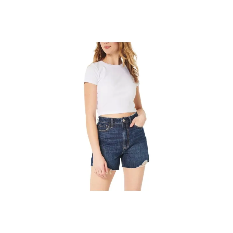 Hollister Denim Shorts Women's Blue-1