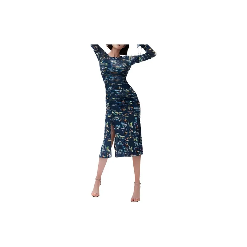DVF Diane Von Furstenberg Long-Sleeved Dresses Women's Multicolor-4