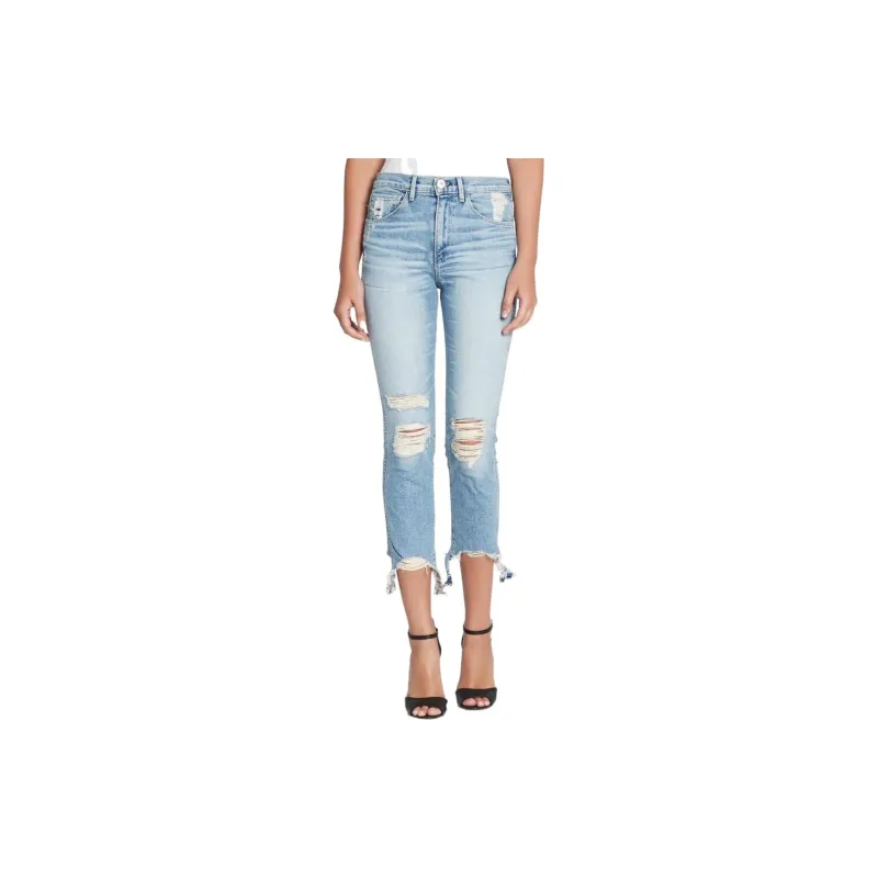 3X1 Ripped Pants Jeans Women's Blue-1
