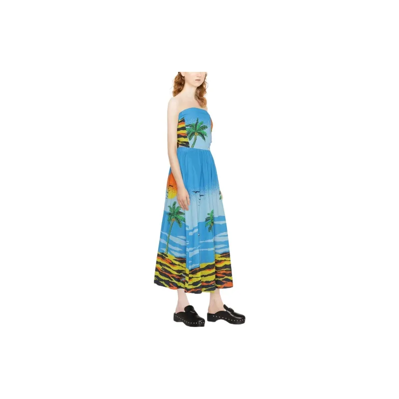 GANNI Sleeveless Dresses Women's Multicolor-1