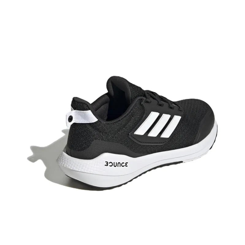 Adidas EQ21 2.0 J Slip Resistant, Abrasion Resistant, Breathable Low Top Kids' Running Shoes Black White Teenagers-4