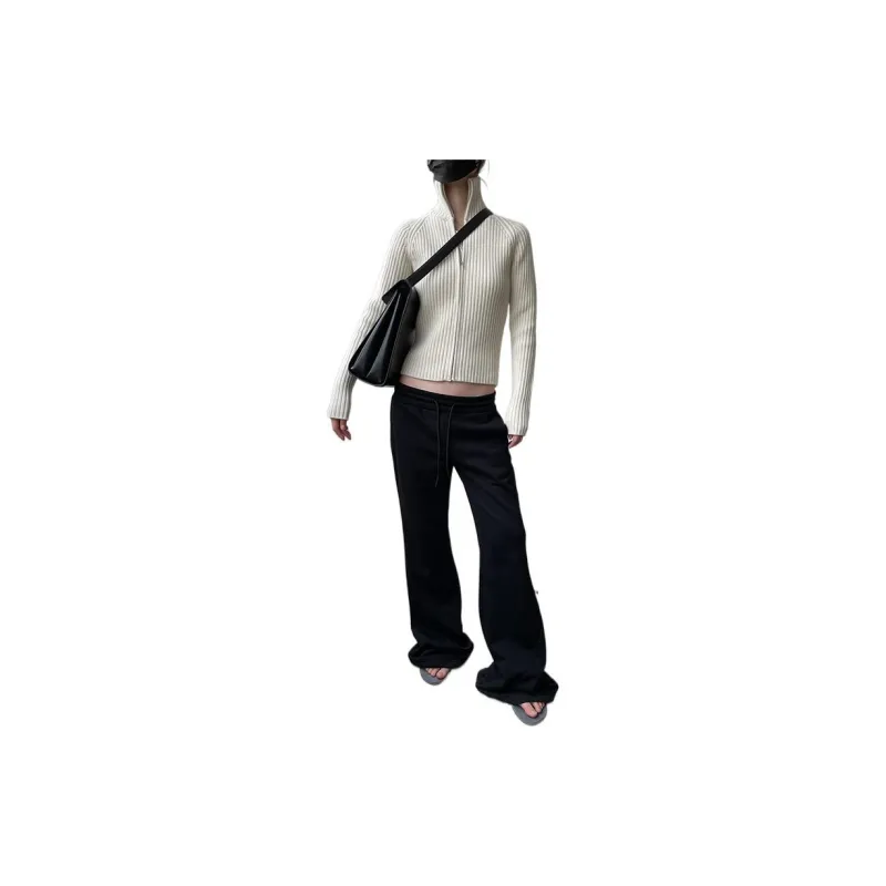 Fax Copy Express Flared Pants Sports Pants Women's Black-3
