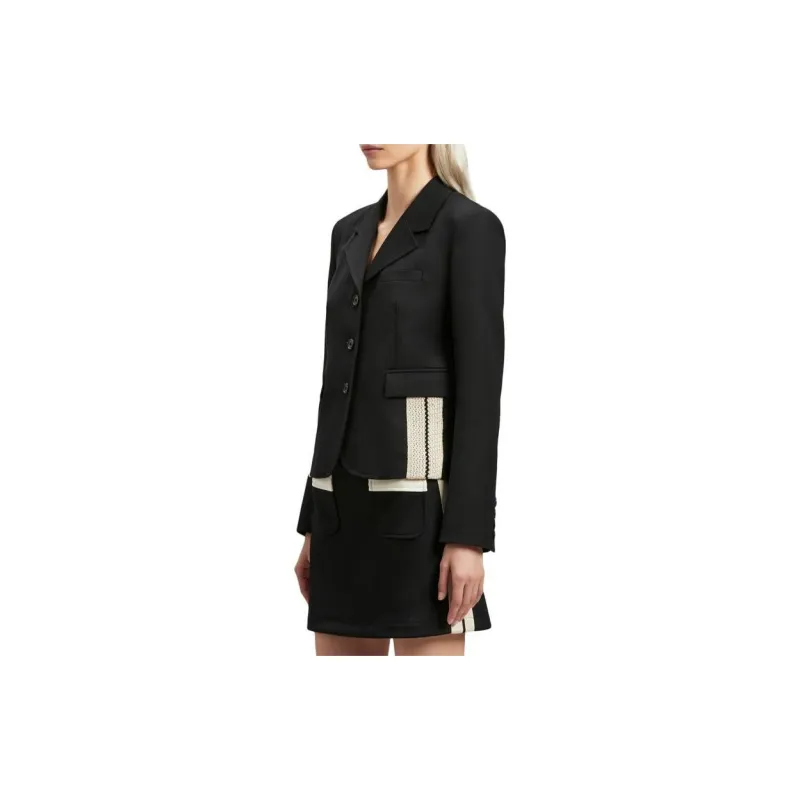 PALM ANGELS Stripe Detailed Fitted Blazer-4