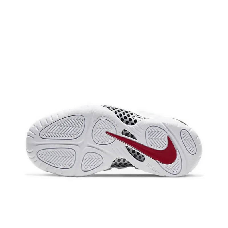 Nike Air Foamposite Pro White Black University Red GS-5