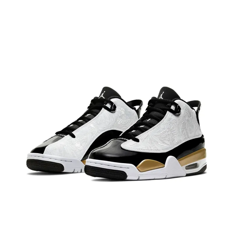 Jordan Dub Zero Black Metallic Gold White GS-2