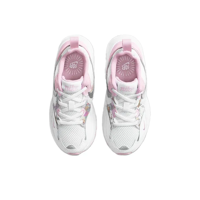 Nike Air Max Fusion SE Durable Breathable Low Top Kids Lifestyle Shoes Pink White Children Aged 3 7 Years Old-3