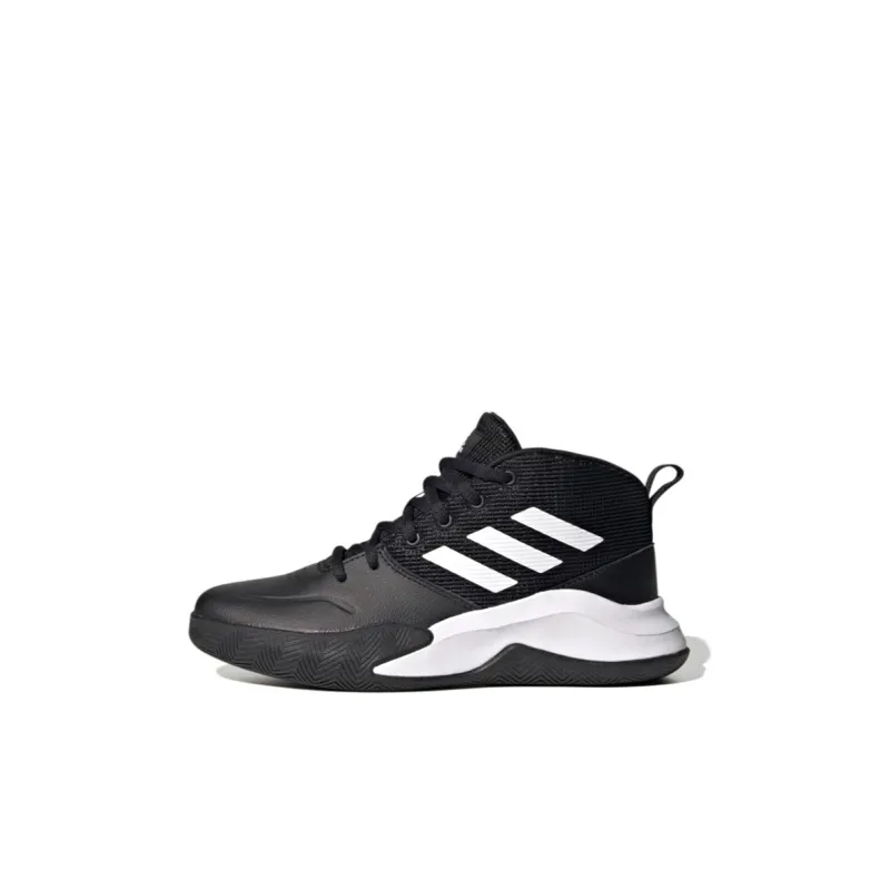 adidas Own The Game Wide K 'Black White'-0