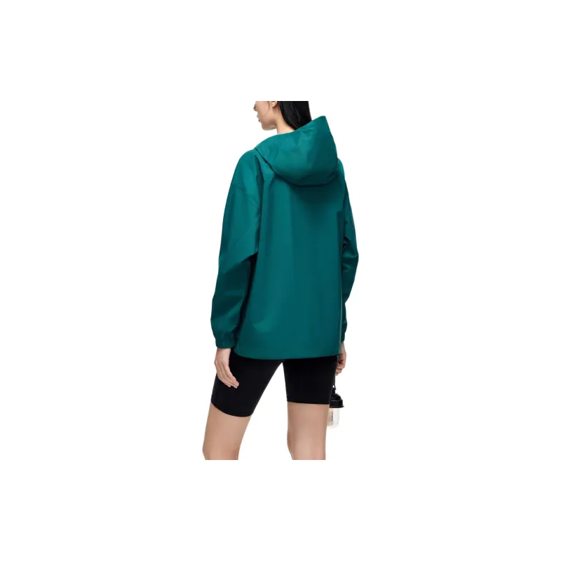 Anta Waterproof, Windproof, And Breathable Windbreaker Jacket Women's Forest Ink Green-3