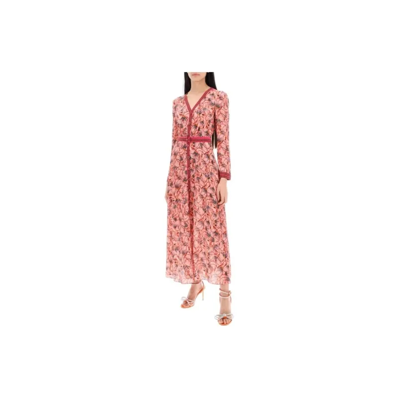 SALONI Long-Sleeved Dresses Women's Pink-3