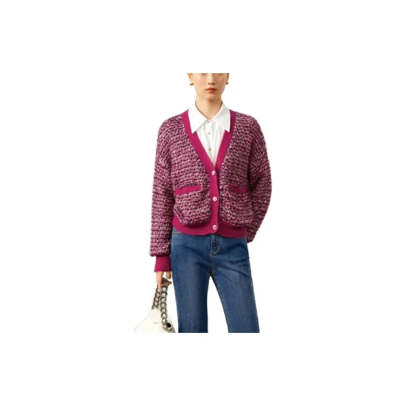 JZ. ANNAKRO Sweaters Women's Blossom Pink Red-2