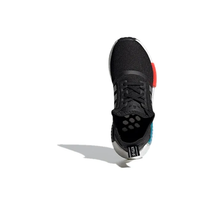 Adidas NMD R1 Black Silver Solar Red GS-4