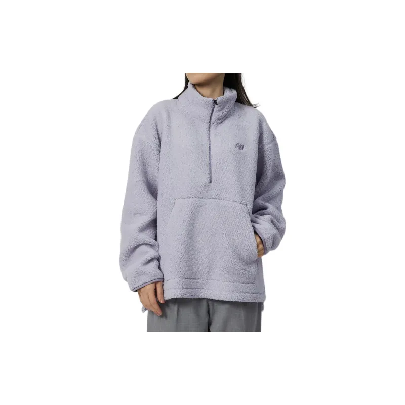 New Balance Sweatshirts Women's Gray Violet-3