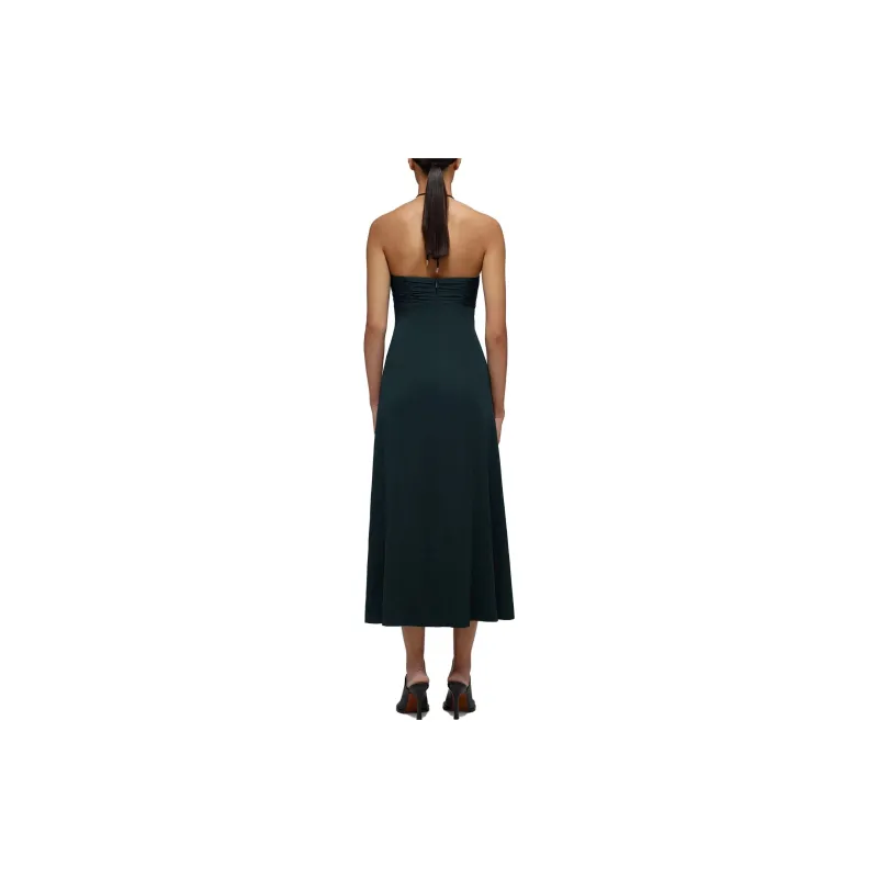 Self-portrait Cut-out Ruched Midi Dress-2