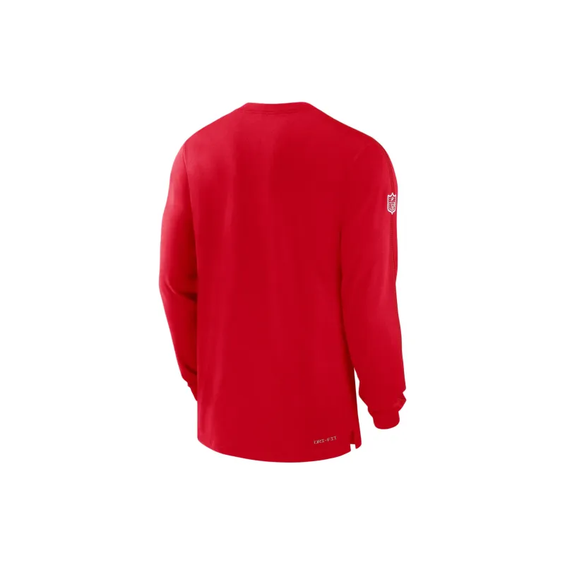 Nike Kansas City Chiefs Sideline Player Team Issue Men's Nike Dri FIT Long Sleeve Top-1