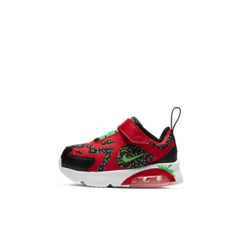 Nike Air Max 200 Slip Resistant Cushioning Wear Resistant Breathable Low Top Toddler Shoes Black Red Infant And Toddler