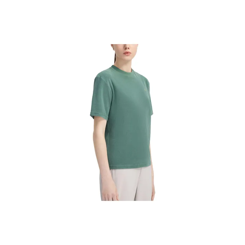 LI NING 1990 Classic Collection T Shirts Women's Frost Floral Green-3