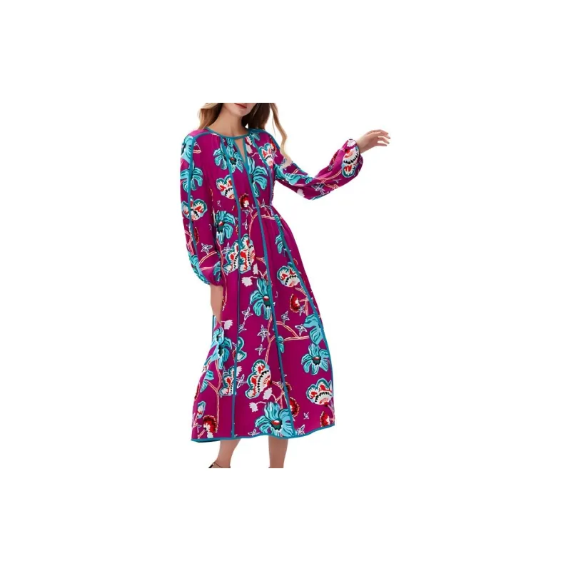 DVF Diane Von Furstenberg Dominique Floral print Midi Dress-3