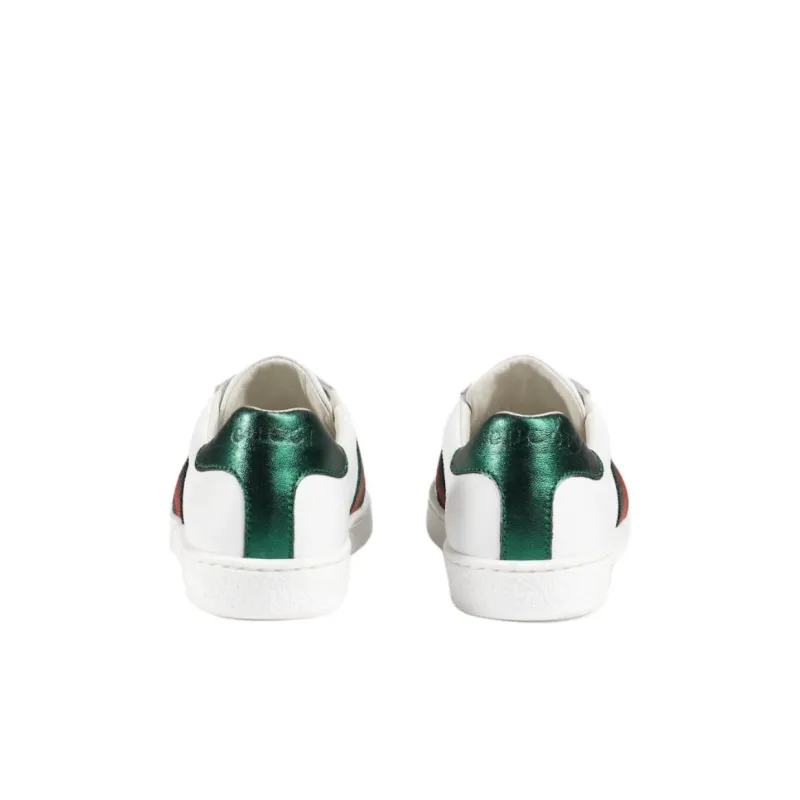 GUCCI Kids Web-trim Low-top Sneakers-4