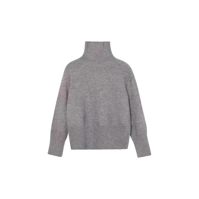 The King And The Nightingale Minimalist Style Basic Turtleneck Pullover Knitwear Women's-13