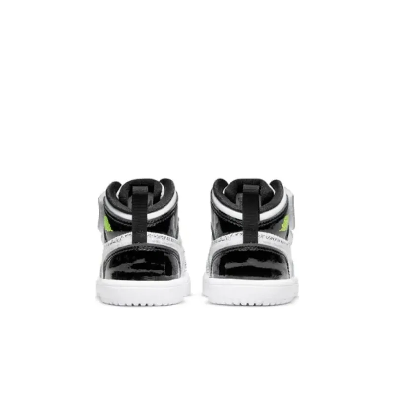 Jordan 1 Mid White Black Graffiti-4