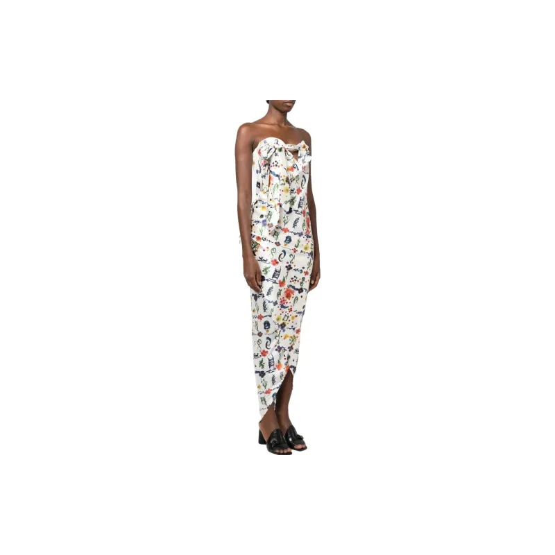 Vivienne Westwood SS23 Sleeveless Dress Women's White-3