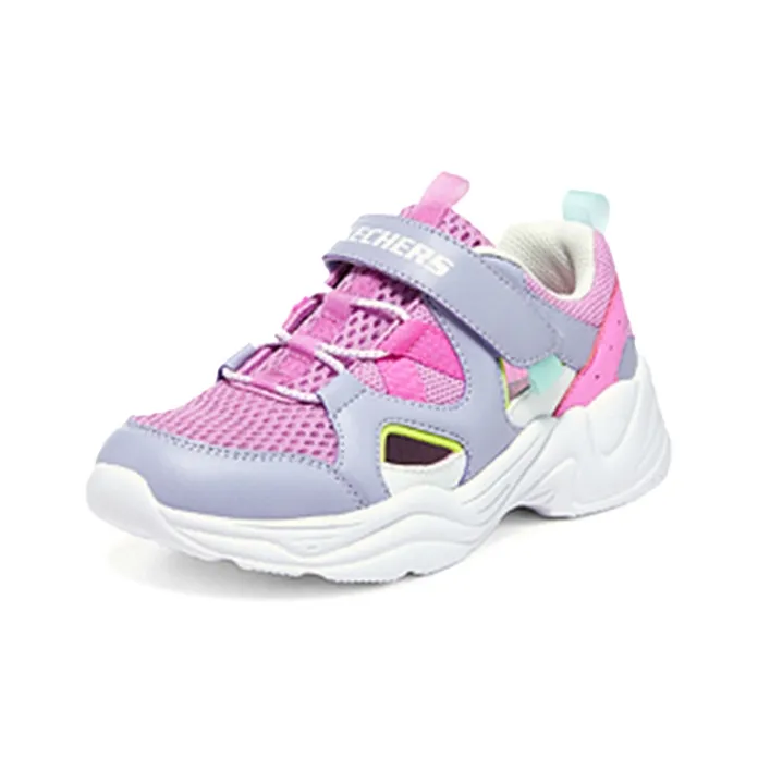 Skechers Slip Resistant Cushioning Abrasion Resistant Breathable Kids Lifestyle Shoes Purple Color Teenagers-2